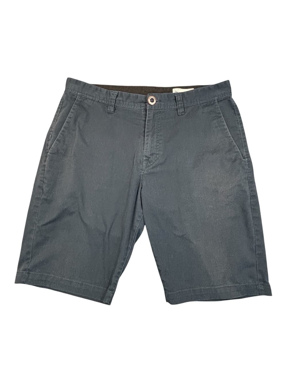 Volcom True To This Chino Shorts Men 34 Dark Navy Stretch Surf Skater Stretch